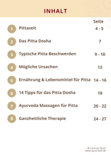 Laden Sie das Bild in den Galerie-Viewer, E-Book: Sommerzeit ist Pittazeit! Ayurveda für Haut, Verdauung und Psyche
